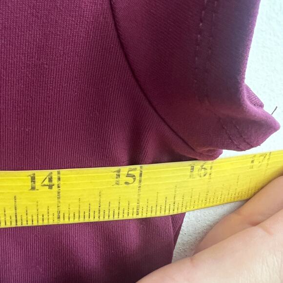 Intimately Free People Burgundy Square Neck Top Boho Coquette Romantic Medium - Picture 6 of 6